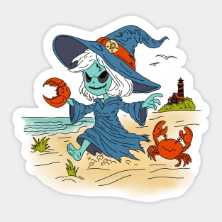 Cute Summer Witch Sticker